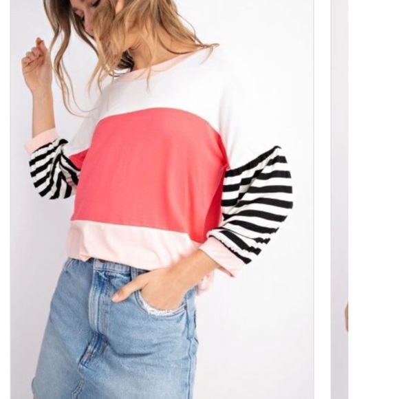 Bamboo bouffant long sleeve top - Picture 2 of 7